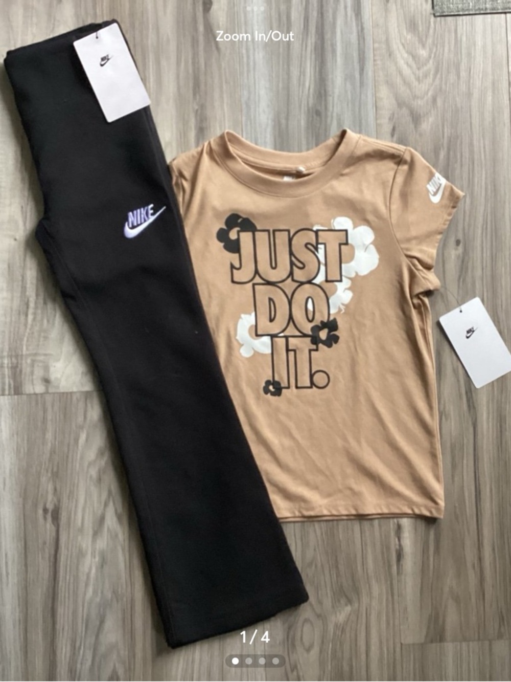 Nike Tee & flare leggings outfit girls size 6X(NWT) ~FIRM, NO OFFERS~